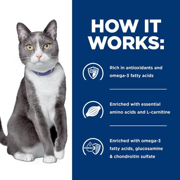 Hill's Prescription Diet Brain Care + j/d Joint Care Tuna 
&amp; Vegetable Stew Wet Cat Food, 2.9-oz can, case of 24