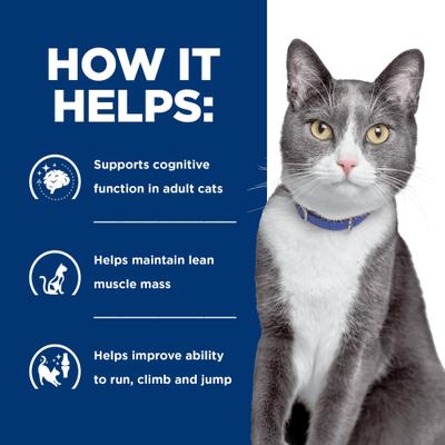 Show full view: Hill's Prescription Diet Brain Care + j/d Joint Care Tuna & Vegetable Stew Wet Cat Food, 2.9-oz can, case of 24 slide 7 of 10
