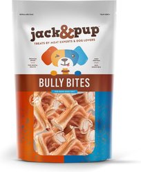 Jack & Pup Odor-Free Beef Bully Bites Dog Chew Treats, 10-oz