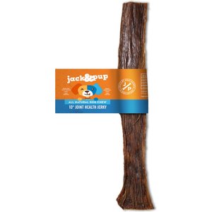 Jack & Pup Odor-Free Flat Joint Health Beef Gullet 10-in Dog Chew