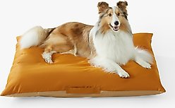 Allisandro Reversible Outdoor Dog Bed with Removable Cover, Large, Khaki/Orange