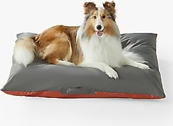 Allisandro Reversible Outdoor Dog Bed with Removable Cover, Large, Grey/Red