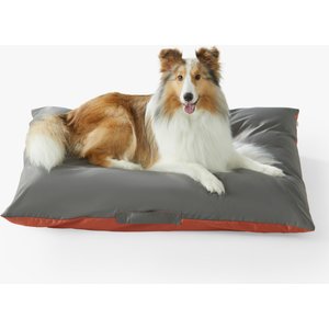 Allisandro Reversible Outdoor Dog Bed with Removable Cover, Large, Grey/Red