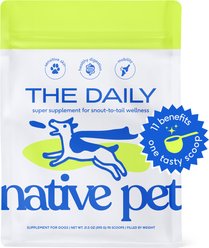 Native Pet The Daily Powder 11-in-1 Supplement for Dogs, 21-oz tin