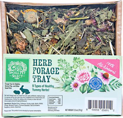 Show full view: Small Pet Select Dandelion, Herb Mix & Flower Forage Mix Small Pet Food, 2.5-oz trays, 3 count slide 4 of 5
