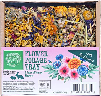 Show full view: Small Pet Select Dandelion, Herb Mix & Flower Forage Mix Small Pet Food, 2.5-oz trays, 3 count slide 5 of 5