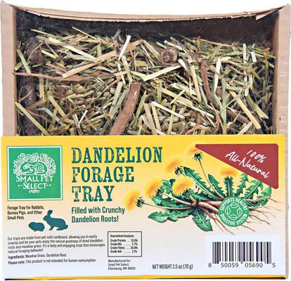 Show full view: Small Pet Select Dandelion, Herb Mix & Flower Forage Mix Small Pet Food, 2.5-oz trays, 3 count slide 3 of 5