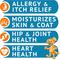 Show in main carousel: GoodGrowlies Allergy Relief & Itch Relief with Omega 3 Skin & Coat with Alaskan Fish Oil Chew Supplement for Dogs, 180 count slide 3 of 11