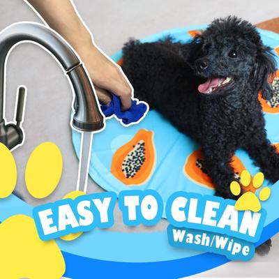 Show full view: allforpaws Chill Out Papaya Cooling Mat Dog Bed, Blue slide 5 of 9