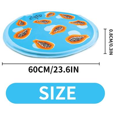 Show full view: allforpaws Chill Out Papaya Cooling Mat Dog Bed, Blue slide 7 of 9