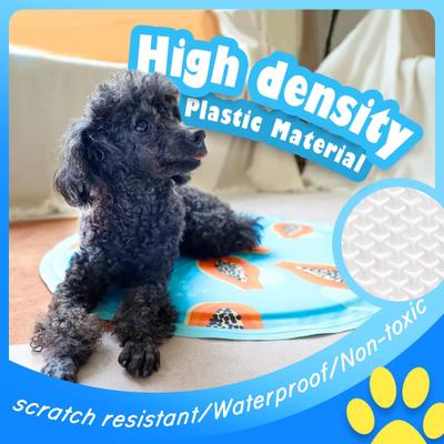 Show full view: allforpaws Chill Out Papaya Cooling Mat Dog Bed, Blue slide 6 of 9