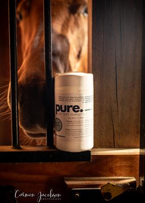 Show full view: The Infused Equestrian Pure. A Bit Wipe Horse Bit Wipes, 50 count slide 3 of 4