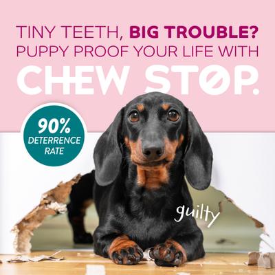 Show full view: TropiClean Chew Stop Puppy Deterrent Spray, 8-fl oz bottle slide 4 of 12