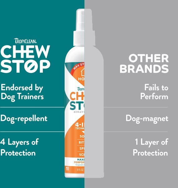TropiClean Chew Stop Dog & Home Deterrent Spray, 8-fl oz bottle