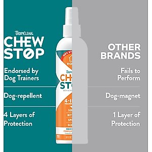 TropiClean Chew Stop Dog Deterrent Home Spray, 8-fl oz bottle