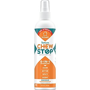TropiClean Chew Stop Dog Deterrent Home Spray, 8-fl oz bottle