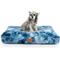 Show in main carousel: JESSICA SIMPSON Tye-Dye Ultra Soft Pillow Dog & Cat Bed with Removable Cover, Light Blue slide 3 of 6