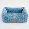 Show in main carousel: JESSICA SIMPSON Luxurious Ultra Plush Calming Cuddler Dog & Cat Bed with Removable Cover, Blue slide 2 of 4
