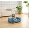 Show in main carousel: JESSICA SIMPSON Luxurious Ultra Plush Calming Cuddler Dog & Cat Bed with Removable Cover, Blue slide 1 of 4