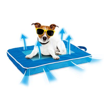 Show full view: allforpaws Chill Out Fresh Breeze Cooling Dog Bed, Medium slide 1 of 5