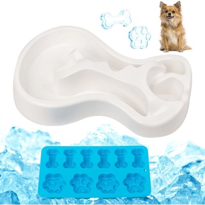 allforpaws allforpaws Chill Out Cooling Feast Dog Bowl, 1-cup