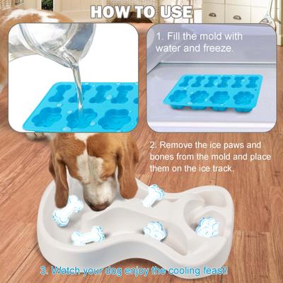 Show full view: allforpaws Chill Out Cooling Feast Dog Bowl, 1-cup slide 3 of 8