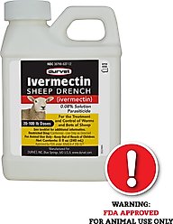 Durvet Ivermectin Sheep Drench Sheep Dewormer, 240-ml bottle