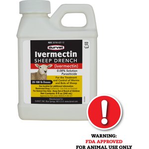 Durvet Ivermectin Sheep Drench Sheep Dewormer, 240-ml bottle