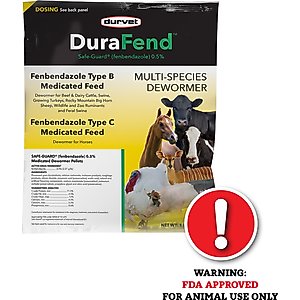 Durvet DuraFend Farm Animal Dewormer, 1-lb bag