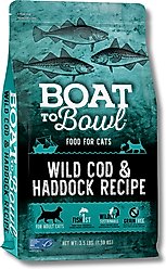 Boat to Bowl Pet Food Wild Cod & Haddock Recipe Dry Cat Food, 3.5-lb bag