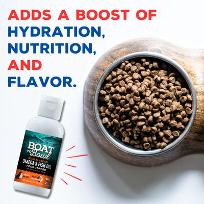 Show full view: Boat to Bowl Pet Food Wild Alaska Omega-3 Fish Oil Liquid Supplement for Dogs & Cats, 4-fl oz bottle slide 4 of 10