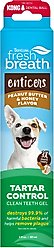 TropiClean Fresh Breath Enticers Peanut Butter & Honey Flavored Dog Dental Gel, 2-oz tube