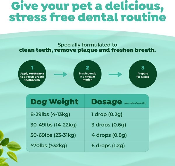 TropiClean Fresh Breath Enticers Peanut Butter & Honey Flavored Dog Dental Gel