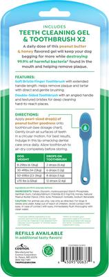 Show full view: TropiClean Fresh Breath Enticers Peanut Butter & Honey Flavored Dog Dental Kit, 2-oz tube slide 3 of 11