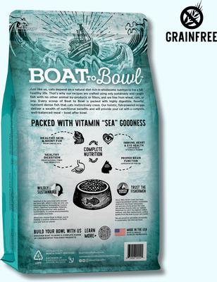 Show full view: Boat to Bowl Pet Food Wild Cod & Haddock Recipe Dry Cat Food, 3.5-lb bag slide 3 of 12