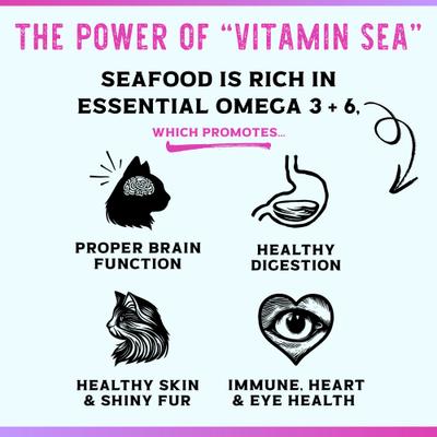 Show full view: Boat to Bowl Pet Food Wild Seafood Recipe Dry Cat Food, 3.5-lb bag slide 5 of 12