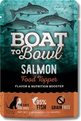 Boat to Bowl Pet Food Salmon Pate Dog & Cat Food Topper, 2.46-oz pouch, case of 6