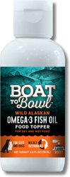 Boat to Bowl Pet Food Wild Alaska Omega-3 Fish Oil Liquid Supplement for Dogs & Cats, 4-fl oz bottle