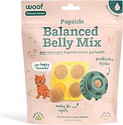 Woof Pupsicle Mix Pumpkin Balanced Belly Lickable Dog Treats, 5.5-oz bag