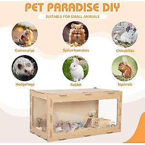 Coziwow Acrylic Window Hamster Cage & Gerbil Habitat, 31.5-in