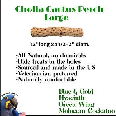 Show full view: Polly's Pet Products Cholla Cactus Bird Perch, Natural wood, Large slide 7 of 9