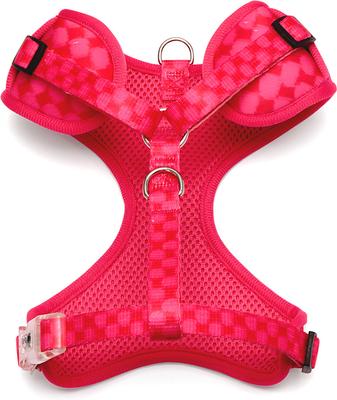 Show full view: Rebel Dawg The City Collection Dog Harness, Red/Pink Checkered, Medium slide 3 of 6