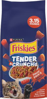 FRISKIES Tender Crunchy Combo Dry Cat Food, bag