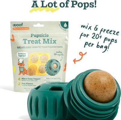 Show full view: Woof Pupsicle Mix Bacon & Cheese Lickable Dog Treats, 5.5-oz bag slide 3 of 8