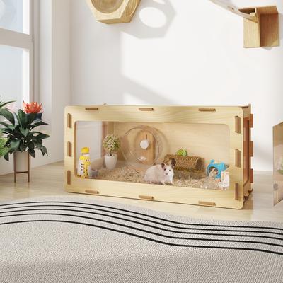 Show full view: Coziwow Acrylic Window Hamster Cage & Gerbil Habitat, 31.5-in slide 9 of 11