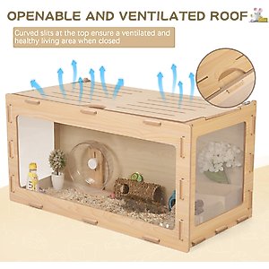 Coziwow Acrylic Window Hamster Cage & Gerbil Habitat, 31.5-in