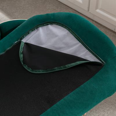 Show full view: Zeus & Ruta Bulldog Dog Bed, Green/Natural, 38.58 x 26.77 x 10.63-in slide 7 of 8