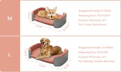 Zeus & Ruta Huskey Dog Bed, Orange/White, 40.55 x 28.74 x 10.24-in slide 2 of 7