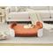 Show in main carousel: Zeus & Ruta Huskey Dog Bed, Orange/White, 40.55 x 28.74 x 10.24-in slide 1 of 7