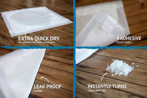 Show full view: Bulldogology Pet Solutions Puppy Training Pads, 24 x 24-in, 150 count slide 4 of 9